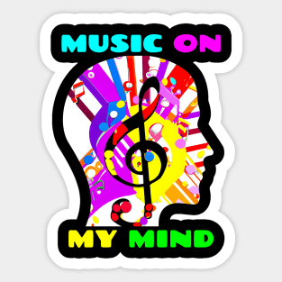 Music On My Mind Sticker